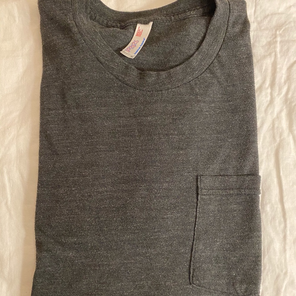 American apparel charcoal gray tee shirt Medium